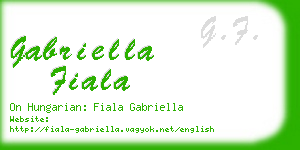 gabriella fiala business card